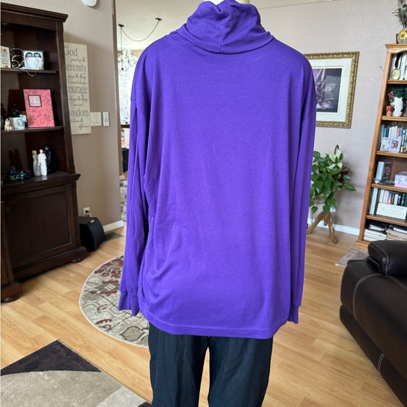 JP Collection purple long sleeve turtleneck-size XXL - Picture 8 of 9